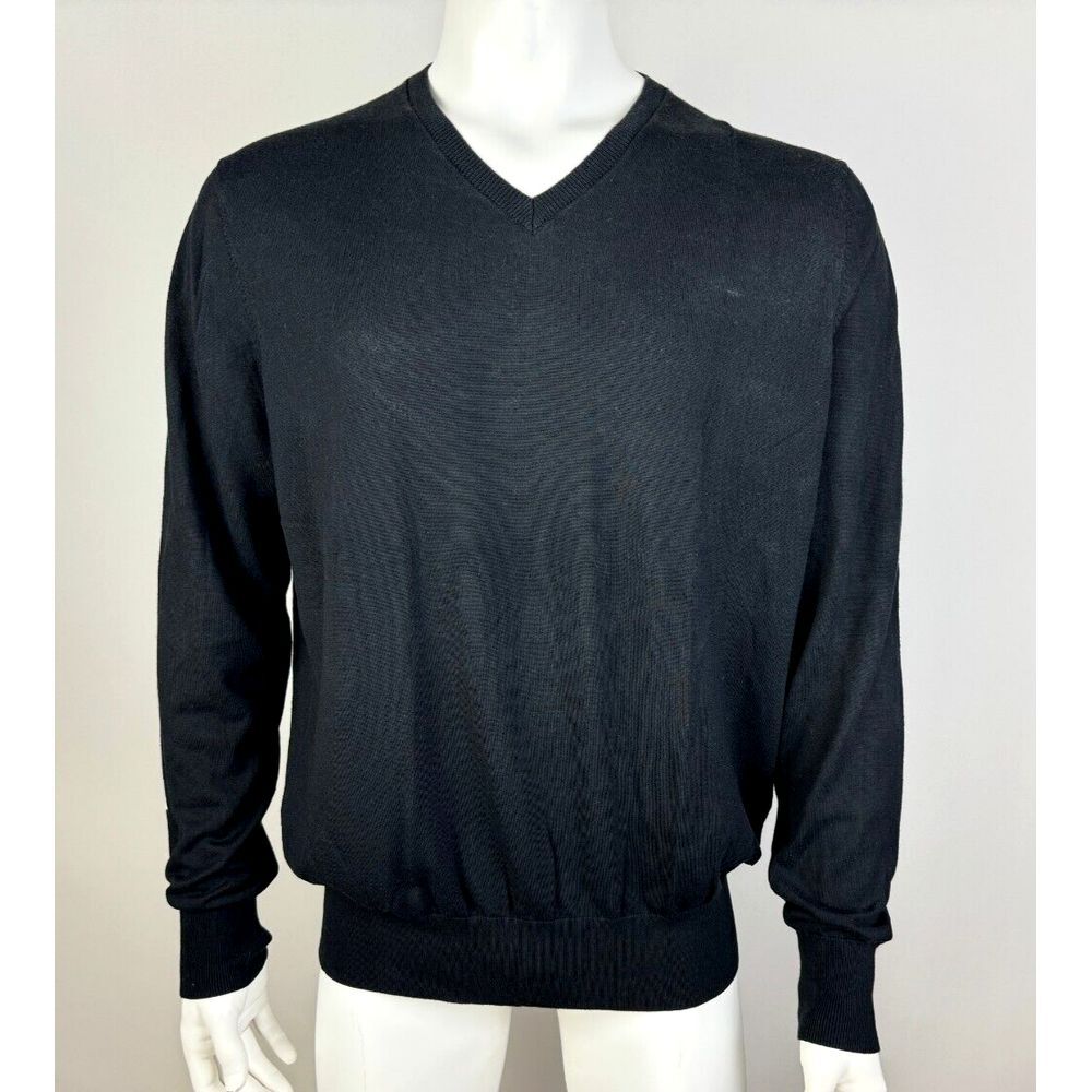 G/Fore Silk Wool Blend Pullover Sweater Mens XL‎ Long Sleeve V-neck Lightweight